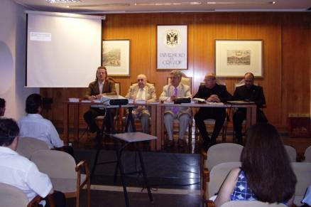 2. Mesa presidencial del acto homenaje a Don Manuel Guzmán Castaños, primer profesor de estructuras de la Universidad de Granada